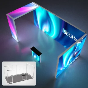 Patented Tension Fabric LED Light Box Booth Fabric Lightbox Exhibition Booth Advertising Lightbox Backdrops Events