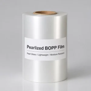 Pearlized BOPP Film Pearl White Satin 20mic for Cosmetics Skincare Box Premium Lamination Eco Friendly OEM