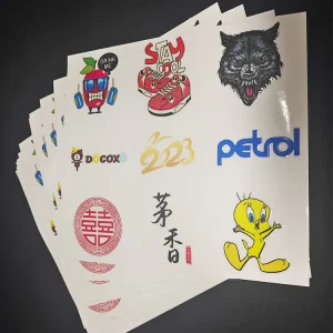 Permanent Adhesive Custom Adhesive Logo Stickers 3D Logo UV Transfer Labels