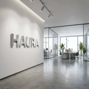 Personalized 3D Acrylic Metal Letters Indoor Office Door Nameplate Room Number Plaque Custom Logo