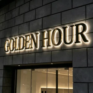 Personalized Backlit LED Letter Sign Brushed Stainless Steel 3D Illuminated Signage for Beauty Clinic Custom Business Branding