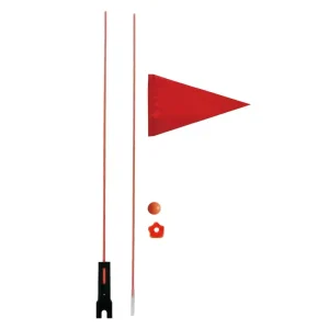 Personalized Bike Safety Flag Banner Triangle Bicycle Flag with Pole Orange Safety Flag