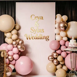 Personalized Custom 3D Wall Art Decoration Acrylic Letters for Wedding Party Laser Cut with Back Adhesive Acrylic Letters