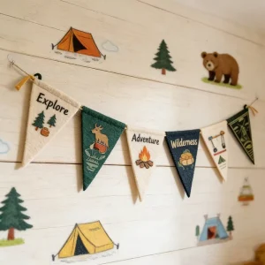 Personalized Custom Design Felt Pennant Flag Durable Reusable Felt Pennant Banner for Team Events School Activities Bulk Supply