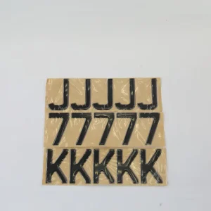 Personalized Custom Font Car Accessory Gel Letter License Plate Sticker Laser Cut Acrylic Letter 4D Diamond Letter