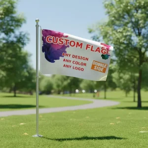 Personalized Double Sided Thermal Transfer Printed Polyester Pennant Flags for Commercial Outdoor Advertising
