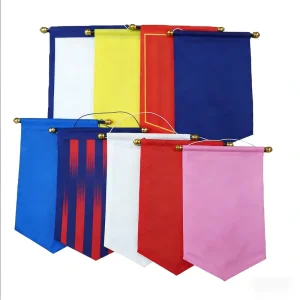 Personalized Eco Friendly Polyester Mini Car Window Pennant with Suction Cup Hanger and Custom Logo Banner (Quick Dry)