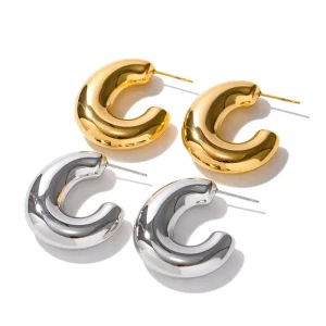 Personalized Hollow Letter Earrings Stainless Steel Name Earrings Metal Stainless Steel Fashion Retro Earrings for Women