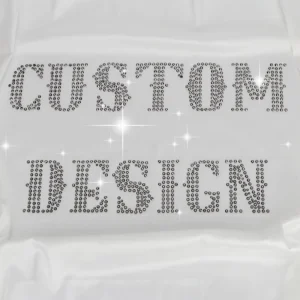 Personalized Hotfix Logo Eco Friendly Lead Free Crystals Custom Brand Motif for Sustainable Luxury Fashion Labels