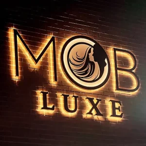 Personalized Illuminated Sign Office Wall Sign LED Reverse Channel Letter Metal Backlit Signage Halo Lit Logo Sign for Business