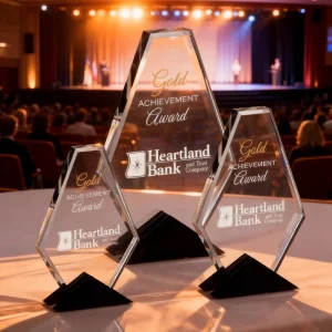 Personalized K9 Crystal Plaque Trophy Outstanding Employee Sports Competition Award