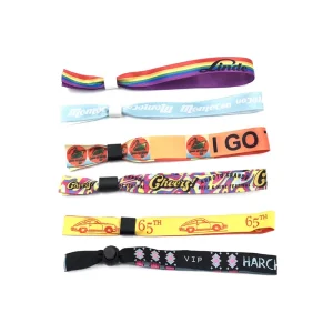Personalized Logo Cloth Wristbands Promotional Cloths Event Wristband Custom Attachment Custom Cloth VIP Wristband