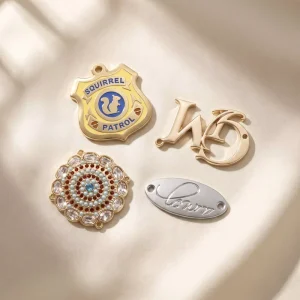 Personalized Metal Logo Tags for Clothing Customization