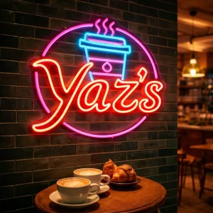 Personalized Neon Light Sign Custom Logo LED Neon Letters Shop Neon Sign for Restaurant Coffee Shop Home Room Party Decor