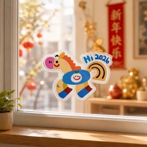Personalized No Glue Static Cling Window Sticker Custom Business Logo Vinyl Decal Glass Static Stickers for Shop Decoration