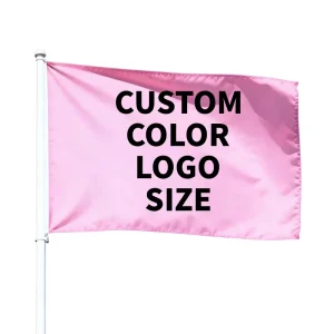 Personalized Promotional Pennant Flags 3X5 Fiberglass Pole Factory Direct Supply Custom Logo Print Waterproof Advertising