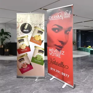 Personalized Versatile Usage Aluminum Alloy Frame Roll up Banner for Grand Opening Store Opening Business Events