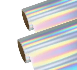 Pet Rainbow Holographic Transparent Cold Lamination Film Pressure Sensitive Adhesive Cold Lamination Laminating Film
