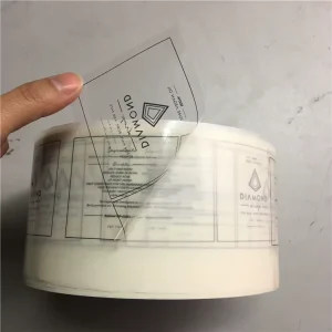 Pet plastic bottle transparent waterproof environmental vinyl pvc sticker label