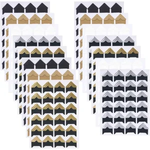 Photo Corner Stickers Self Adhesive Photo Mounting Corners for Scrapbooking Photo Album Diary DIY Craft Paper