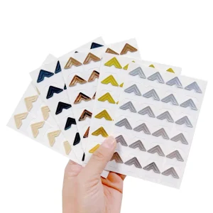 Photo Corners for Scrapbook Gold Photo Corner Stickers Self Adhesive Photo Mounting Corners for DIY Scrapbook Photo Album Diary