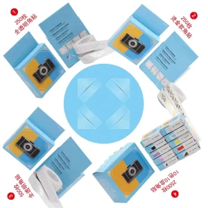 Photo Sticker Clear Self Adhesive Photo Corners Picture Holders for DIY Creative Scrapbooks Pictures Album Journal