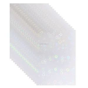 Photo Top Protective PET BOPP Lamination Film 8.5*11 Self Adhesive HOLO Cold Laminate Overlay Paper For Outdoor Sign