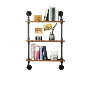 Pipe Floating Shelves Wall Shelf Decorative Shelving Unit for Wall Storage Organiser Shelf for Bedroom Bathroom Living Room