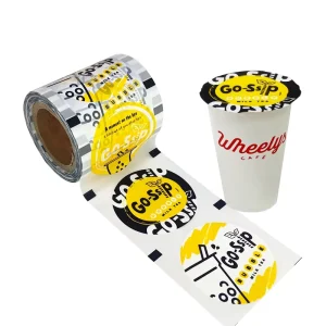 Plastic Compostable Heat Sealing Packaging Film Roll Film Milk Tea Cup Sealing Film for PP PET Sealing Cup