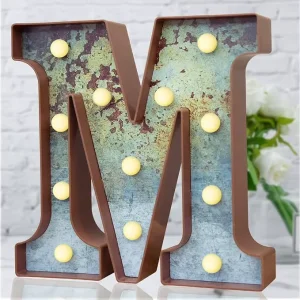 Plastic Imitates Rust Customized Logo Acrylic Signage Indoor 3D LED Channel Letter Sign Illuminated Waterproof Light Metal Car