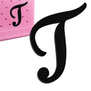 Plastic Letter Charms For Bags Decorative Alphabet Lettering Insert Accessories For Tote Beach Tote Bag Accessories