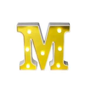 Plastic Letter Light Wedding Lighting Led Factory Price Golden Table Lamp
