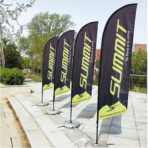 Polyester Custom Flying Beach Advertising Flags and Banners