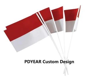 Polyester Fabric Mini Banners Quick dry Folding Handwave Flags Rectangle Shape for Exhibition Events Clubs