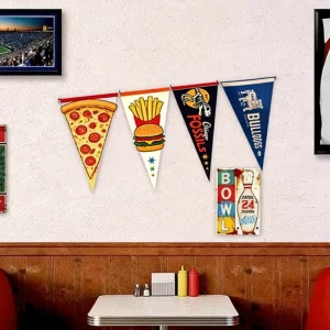 Polyester Felt Pennant Flag Promotional Free Design Custom Durable Waterproof Eco Friendly Banner Brand Shows