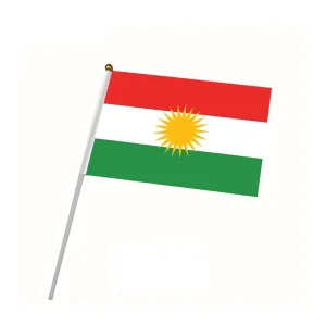 Polyester Kurdistan Hand Held Stick Flag