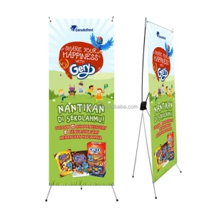 Pop up X Banner Stand Display Retractable Banner Stand
