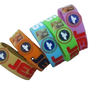 Popular Eco friendly Advertising Customized Rubber Wristbands