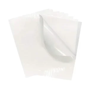 Popular White PVC Self Adhesive Film Single Coated Stickers Custom Print Transparent Material
