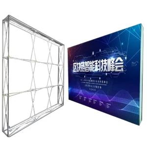Portable 10ft Trade Show Banner Kit Fabric Display Board Advertising Wall Lightbox Expo Popup Backdrop for Trade Exhibits