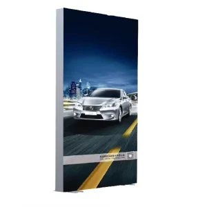 Portable 40mm Oval Fabric High Brightness Retail Display Light Box Self-Standing Indoor Decor Car Store Trade