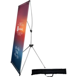 Portable Adjustable X shaped Banner Stand Durable Banners for Indoor Outdoor Advertising