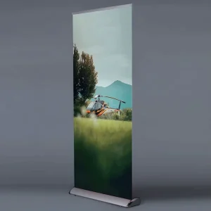 Portable Aluminium Roll Up Tarpaulin Banner 100 Roll Up Displays Advertising Standing Banners with Logo and Stand