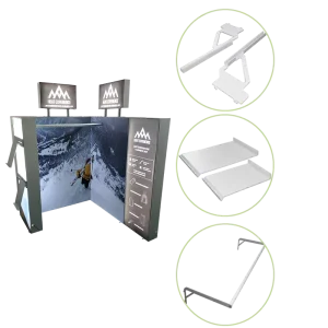 Portable Aluminum Fabric Lightbox LED Module Textile Frame Retail Advertising Light Boxes Indoors for Supermarket
