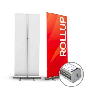 Portable Aluminum Roll Up Display Stand for Outdoor Exhibit Printed Roll Up Banner
