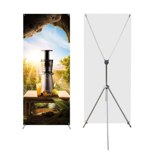 Portable American X Banner Stand Telescopic Aluminum Alloy Weatherproof Foldable Portable X Banner
