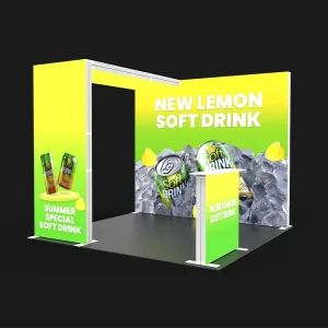 Portable Backlit Trade Show Booth Backlit Backdrop Modular Exhibition Booth Expo Stand Seg Advertising Light Box