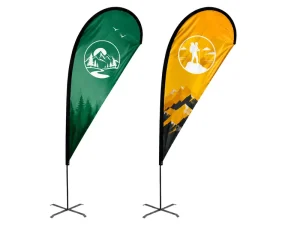 Portable Banner Flag Durable Feather Flag for Roadshow