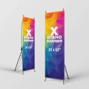 Portable Banner X Stand Custom Printed Vinyl Banner X Stand for Trade Show Display and Business Advertising