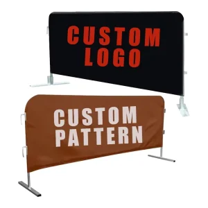 Portable Customizable Advertising Promotional Use Crowd Control Fence Banner Trade Show